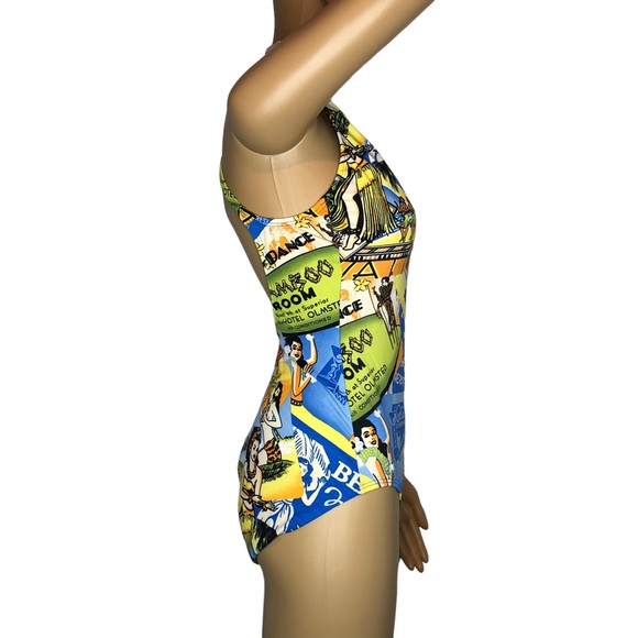 Kathy Ireland Vintage Hawaiian Tropical Swimsuit - Picture 7 of 13
